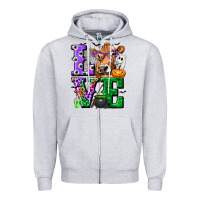 Heather Grey love cow halloween tbw Zipper Hoodie - texasbilliewilder