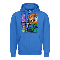 True Royal love cow halloween tbw Zipper Hoodie - texasbilliewilder