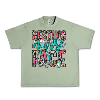 Oil Green resting nurse face Urban Heavy Tee - NancyCooperArtShop