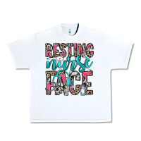 White resting nurse face Urban Heavy Tee - NancyCooperArtShop