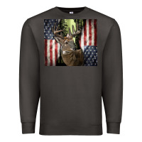 Smoke usa deer hunting woods Premium Sweatshirt - CowGirlArtShop
