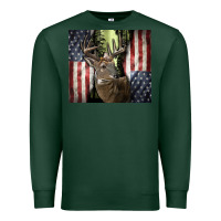 Sports Green usa deer hunting woods Premium Sweatshirt - CowGirlArtShop