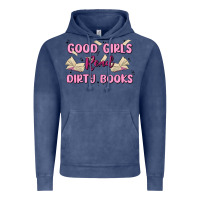 Vintage Denim good girls read dirty books Vintage Hoodie - MaliasSmallBusiness
