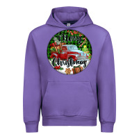 Tulip Merry Christmas Truck Urban Hoodie - FaDigitalArtStudio