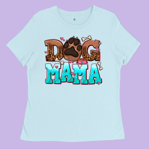 Dog Mama Ladies Tee Designed By Adodesignshop