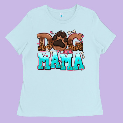 Dog Mama Ladies Tee Designed By Adodesignshop