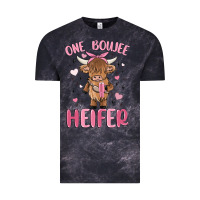 Cloud Black one boujee heifer Vintage Tee - MaliasSmallBusiness