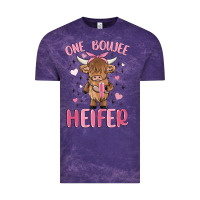 Cloud Purple one boujee heifer Vintage Tee - MaliasSmallBusiness