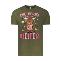 Vintage Olive one boujee heifer Vintage Tee - MaliasSmallBusiness