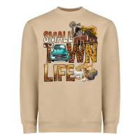 Mushroom Small Town Life Heavyweight Sweatshirt - BundleAndBundleShop