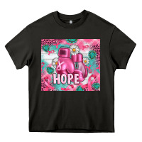Asphalt Breast Cancer Boxing Gloves Heavy Core Tee - Artiststas