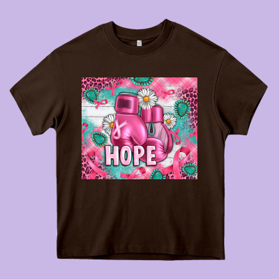 Breast Cancer Boxing Gloves Heavy Core Tee Designed By Artiststas
