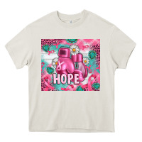 Cream Breast Cancer Boxing Gloves Heavy Core Tee - Artiststas