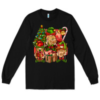 Black Christmas Elf Truck Long Sleeve Tee - BundleAndBundleShop