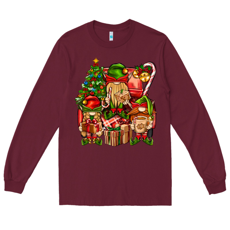 Christmas Elf Truck Long Sleeve Tee by BundleAndBundleShop | Teevron