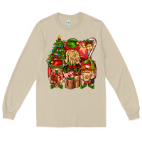 Mushroom Christmas Elf Truck Long Sleeve Tee - BundleAndBundleShop