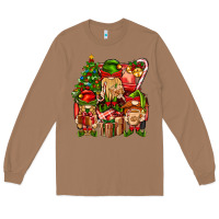 Toasted Coconut Christmas Elf Truck Long Sleeve Tee - BundleAndBundleShop