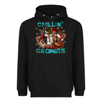 Black chillin with my gnomies Heavyweight Hoodie - CowGirlArtShop