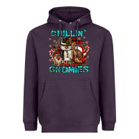 Plum chillin with my gnomies Heavyweight Hoodie - CowGirlArtShop