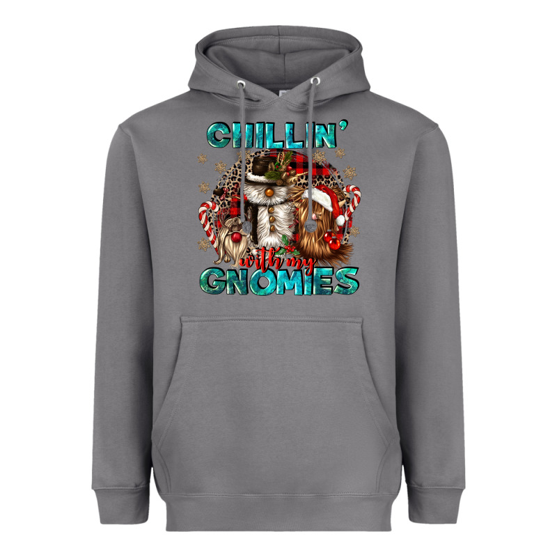 Chillin With My Gnomies Heavyweight Hoodie by CowGirlArtShop | Teevron