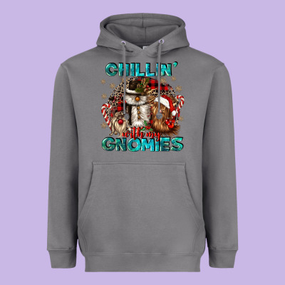 Chillin With My Gnomies Heavyweight Hoodie Designed By Cowgirlartshop