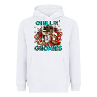 White chillin with my gnomies Heavyweight Hoodie - CowGirlArtShop