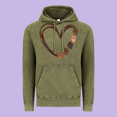 Black History Melanin Vintage Hoodie Designed By Maliassmallbusiness
