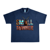 Navy small towner Urban Heavy Tee - NancyCooperArtShop