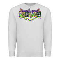 Dove Grey mardi gras grandma Premium Sweatshirt - CowGirlArtShop
