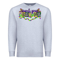 Heather Grey mardi gras grandma Premium Sweatshirt - CowGirlArtShop