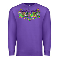 Purple mardi gras grandma Premium Sweatshirt - CowGirlArtShop