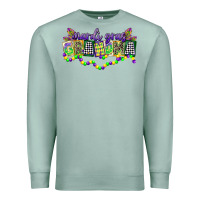 Seafoam mardi gras grandma Premium Sweatshirt - CowGirlArtShop