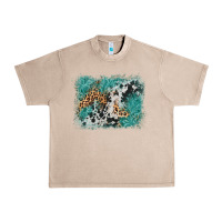 French Oak cowhide turquoise leather background Urban Heavy Tee - AdoDesignShop