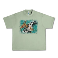 Oil Green cowhide turquoise leather background Urban Heavy Tee - AdoDesignShop
