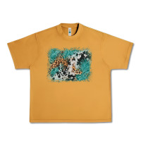 Peanut Butter cowhide turquoise leather background Urban Heavy Tee - AdoDesignShop