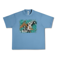 Pebble Blue cowhide turquoise leather background Urban Heavy Tee - AdoDesignShop