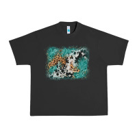 Pigment Black cowhide turquoise leather background Urban Heavy Tee - AdoDesignShop