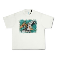 Pistachio cowhide turquoise leather background Urban Heavy Tee - AdoDesignShop