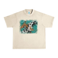 Sandshell cowhide turquoise leather background Urban Heavy Tee - AdoDesignShop
