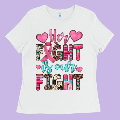 Her Fight Is Our Fight Ladies Tee Designed By Jahusdesignshop