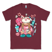 Burgundy dentist gnome Classic Tee - NancyCooperArtShop