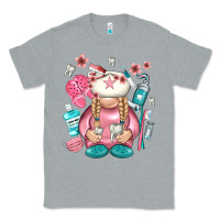 Heather Grey dentist gnome Classic Tee - NancyCooperArtShop