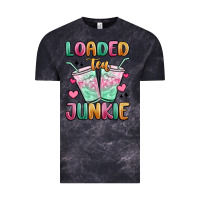 Cloud Black loaded tea junkie Vintage Tee - MaliasSmallBusiness