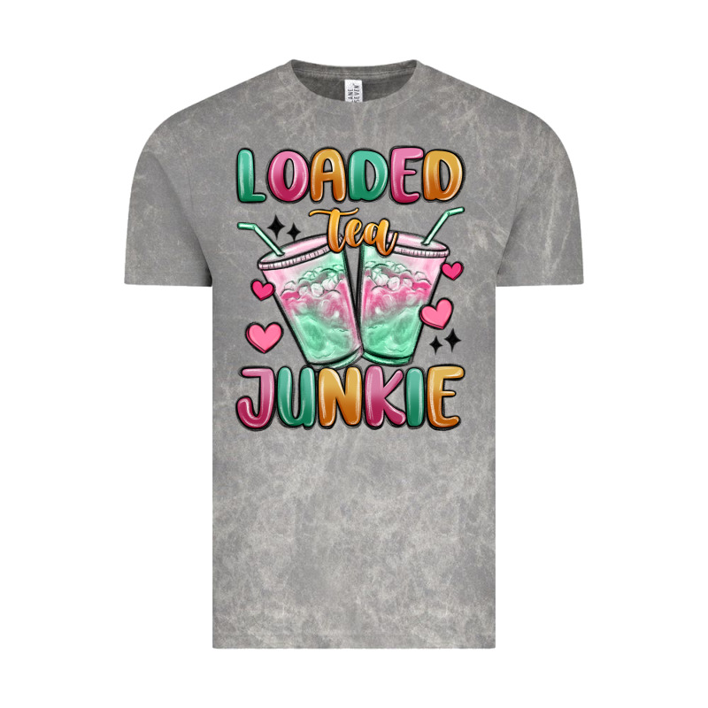 Loaded Tea Junkie Vintage Tee by MaliasSmallBusiness | Teevron
