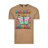Vintage Coffee loaded tea junkie Vintage Tee - MaliasSmallBusiness