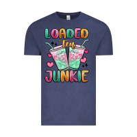 Vintage Denim loaded tea junkie Vintage Tee - MaliasSmallBusiness