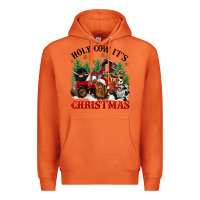 Carrot holy cow its christmas Premium Hoodie - CowGirlArtShop