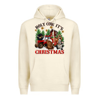 Sandshell holy cow its christmas Premium Hoodie - CowGirlArtShop