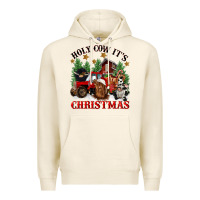 Tofu holy cow its christmas Premium Hoodie - CowGirlArtShop