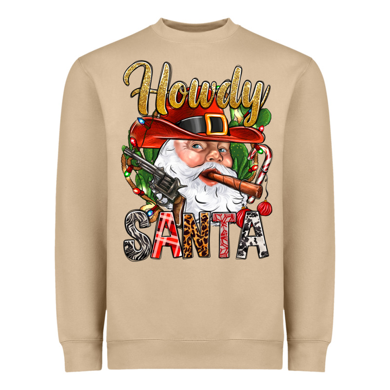 Howdy Santa Heavyweight Sweatshirt by BundleAndBundleShop | Teevron
